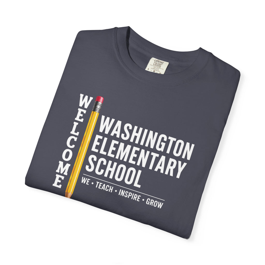 Washington Elementary School Welcome T-Shirt — 'Welcome' Pencil Design