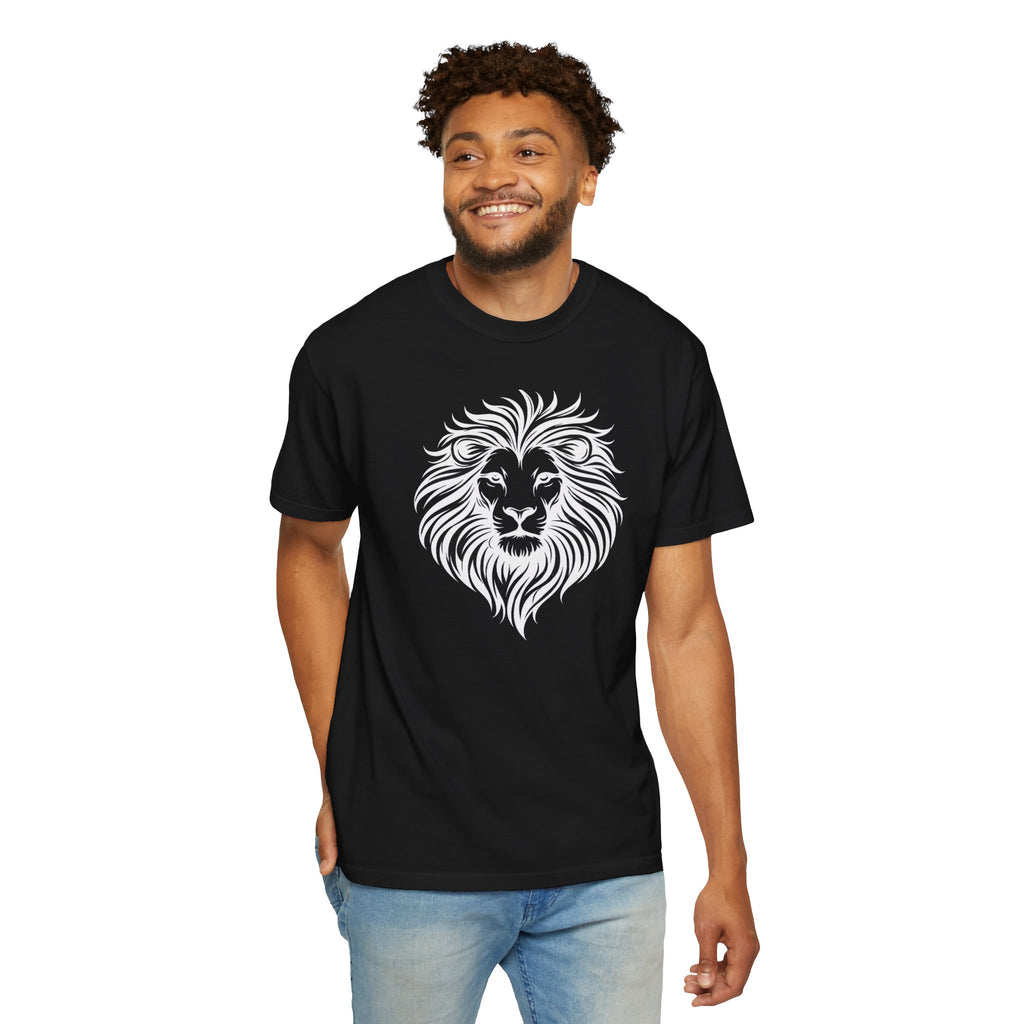 Lion Face Tee— Bold Tribal Mane Design