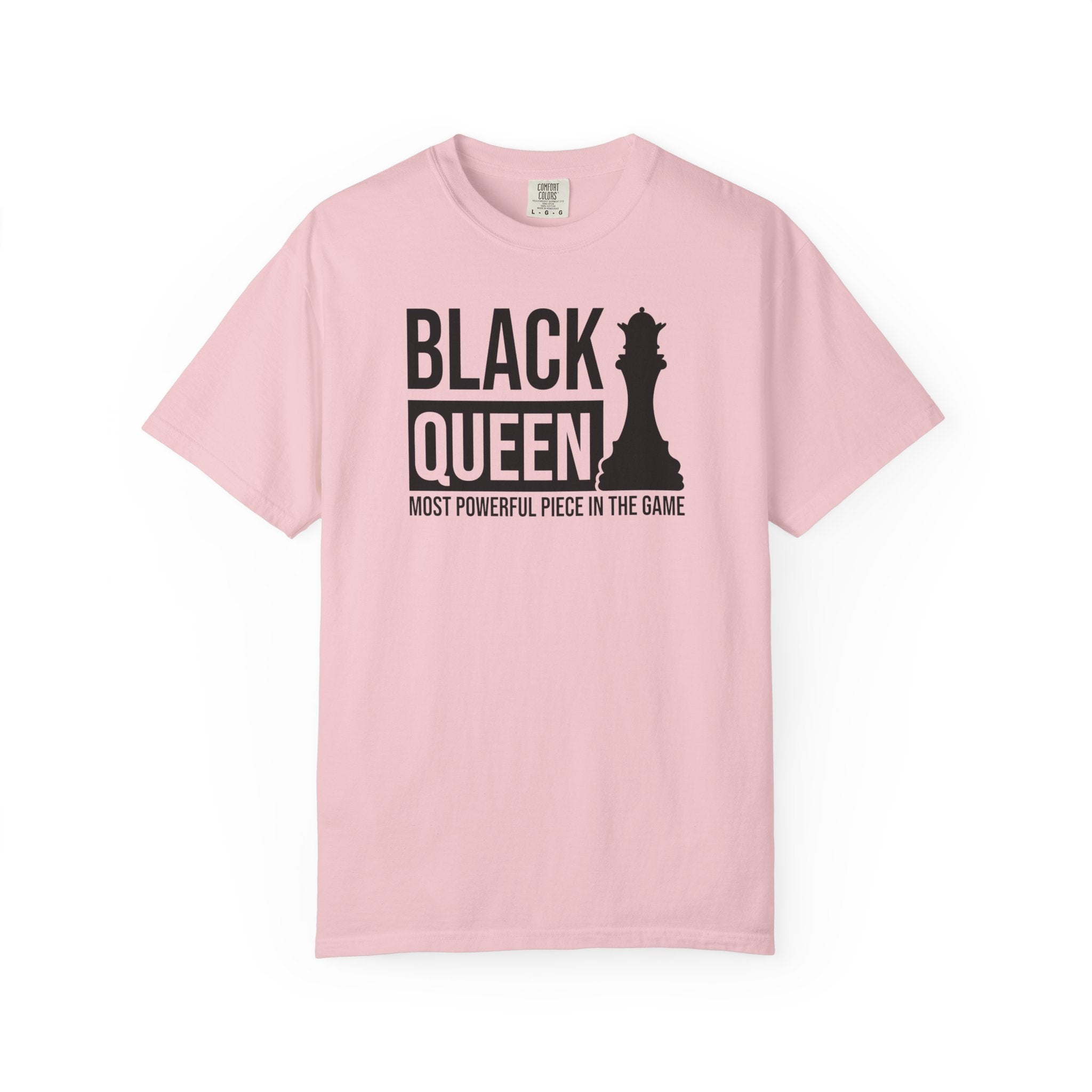 Black Queen T-Shirt — "Most Powerful Piece in the Game" Chess-Inspired Tee