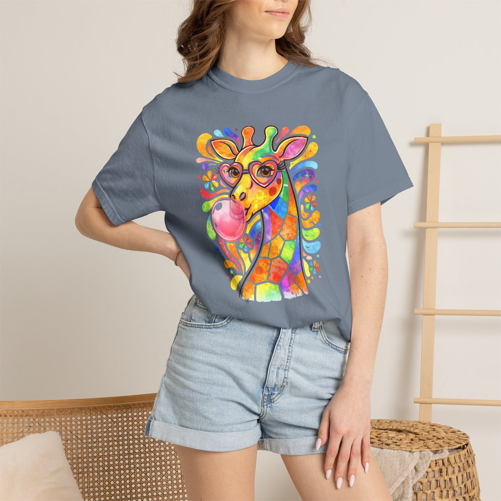 Colorful Bubblegum Giraffe T-Shirt