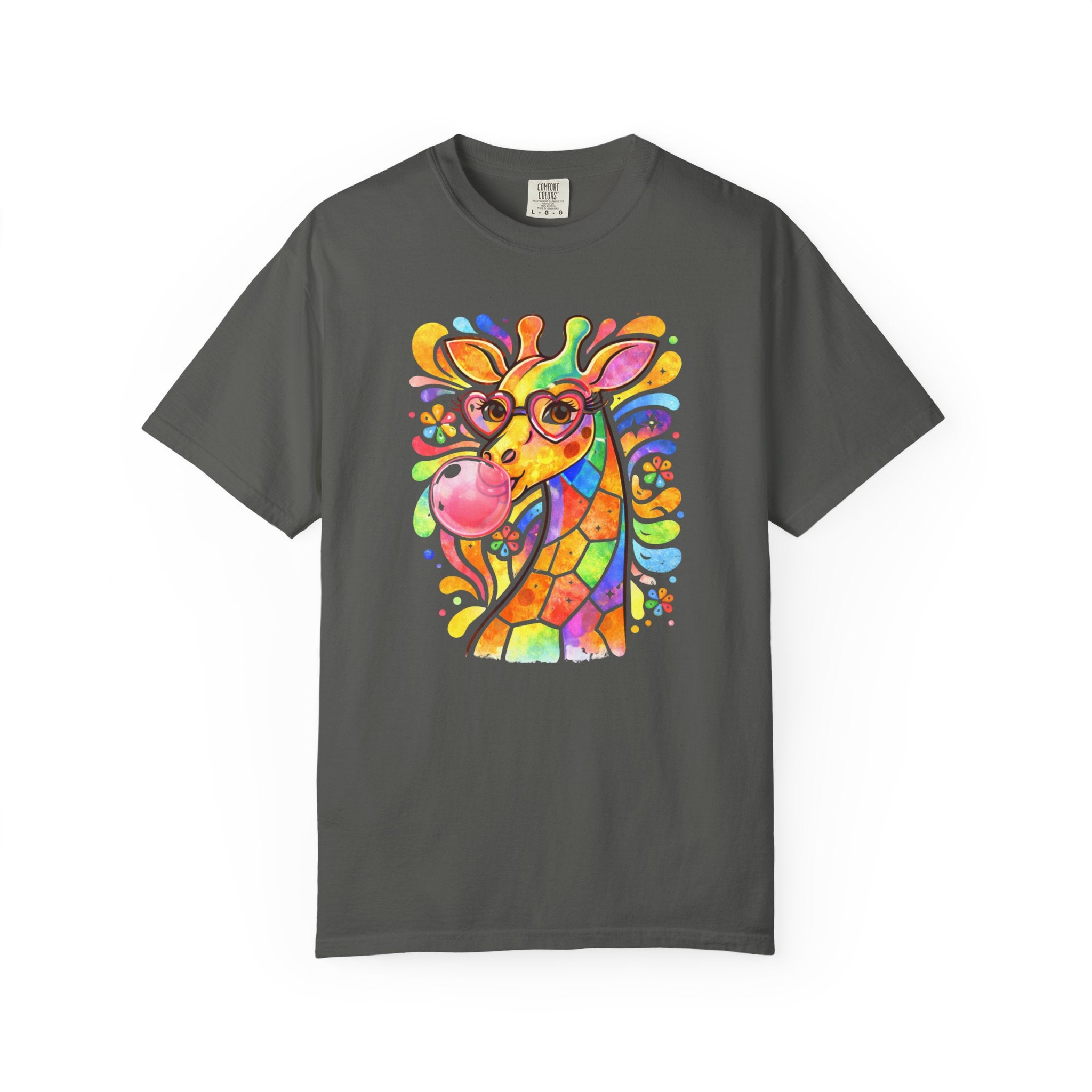 Colorful Bubblegum Giraffe T-Shirt