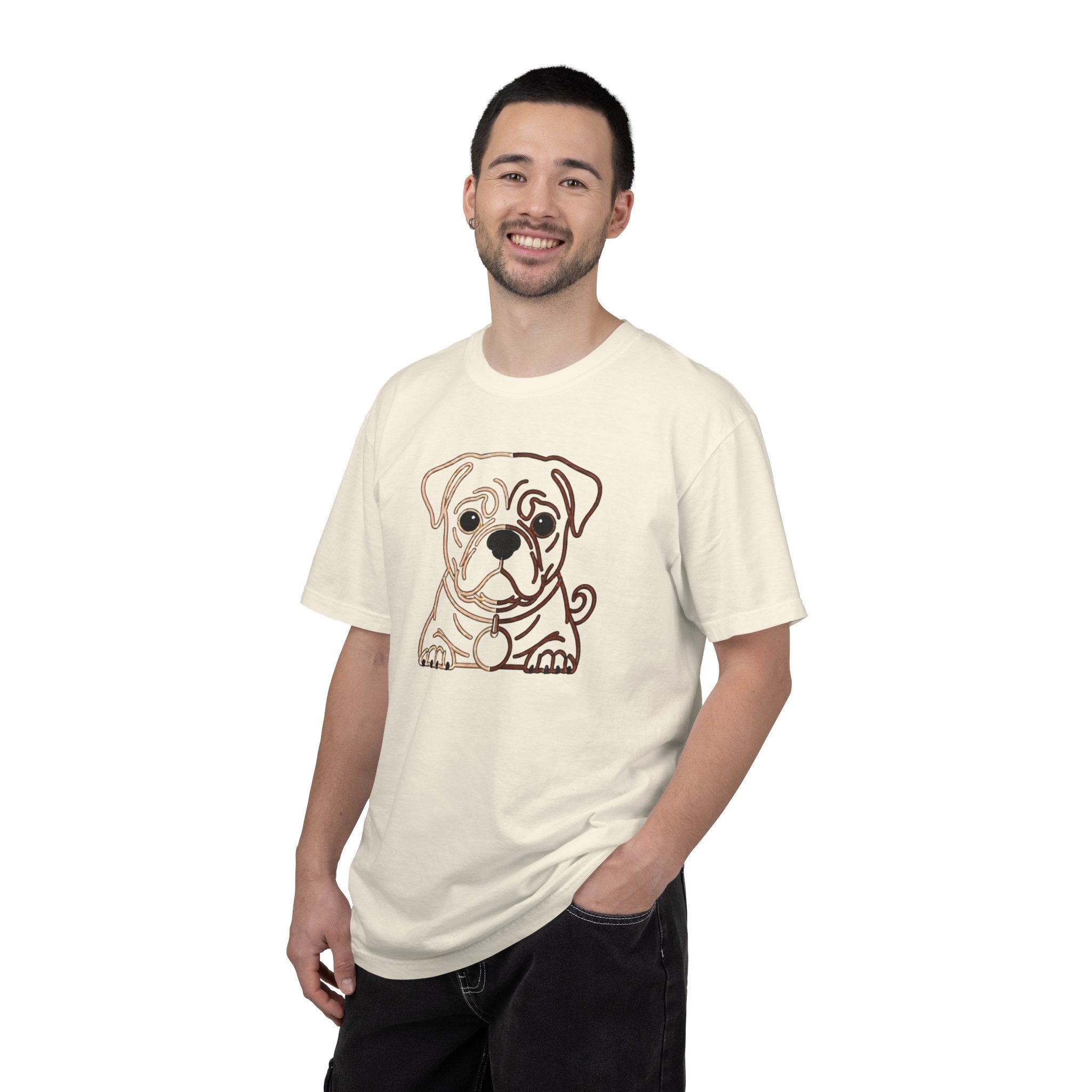 Bulldog Line Art T-Shirt – Cute Minimal Dog Graphic Tee