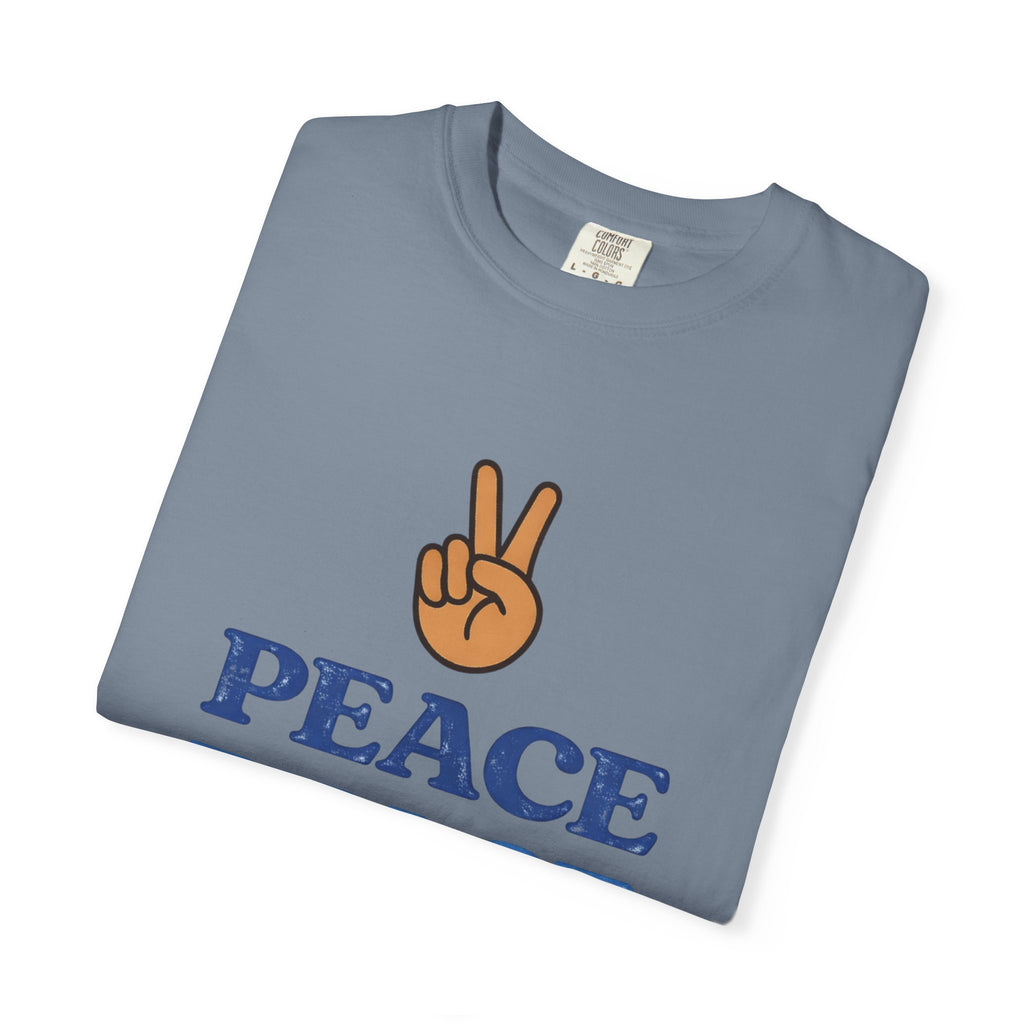 Peace Peace Peace T-Shirt — Retro Peace Sign Graphic Tee