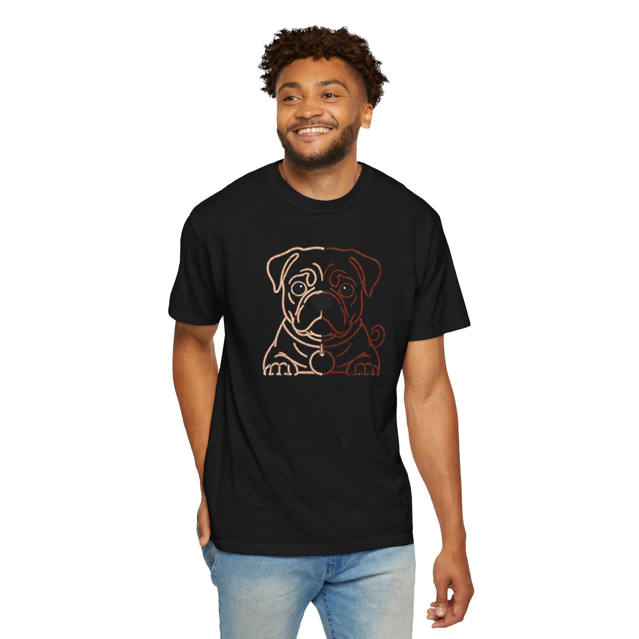 Bulldog Line Art T-Shirt – Cute Minimal Dog Graphic Tee