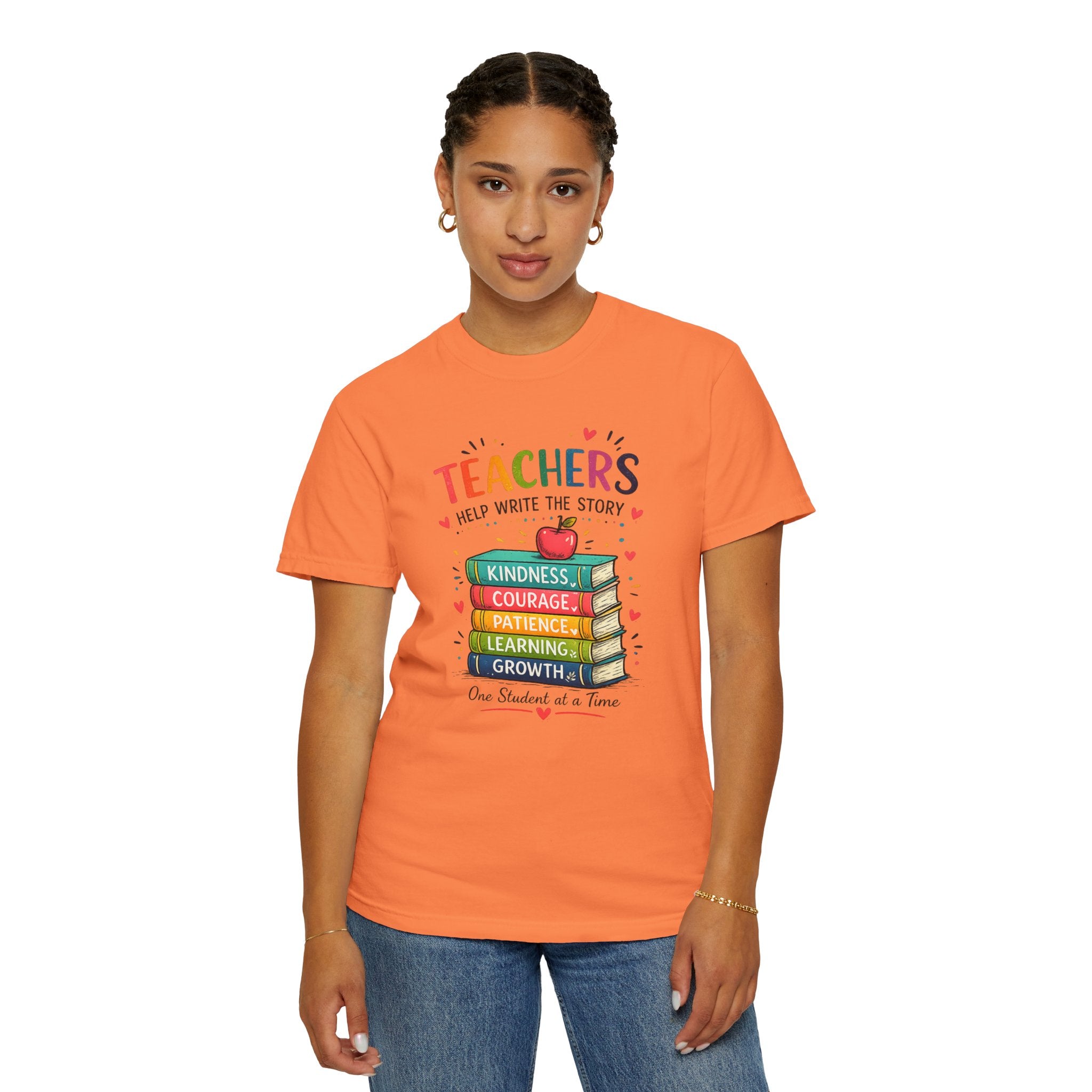 Teachers Help Write the Story Personalized Teacher T-Shirt™ | Custom Name Back | Premium Teacher Gift