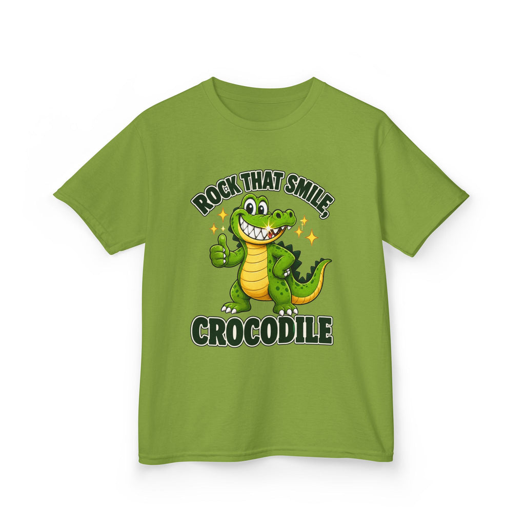 Rock That Smile Crocodile Kids’ Tee – Fun Smiling Crocodile Shirt