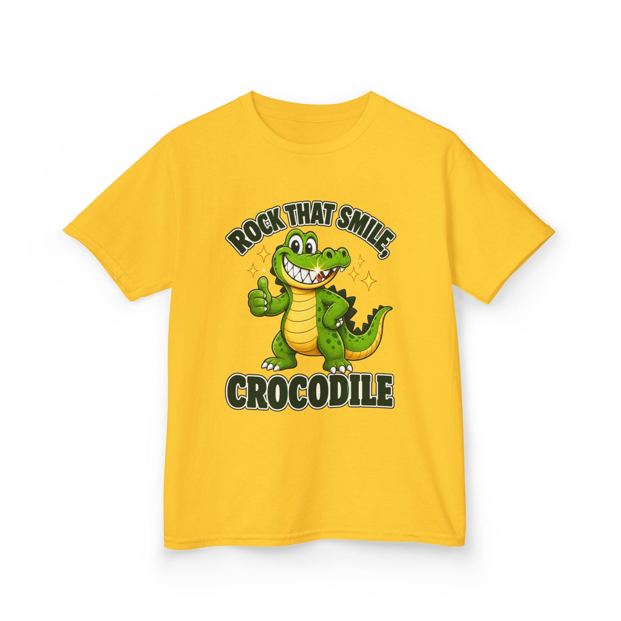 Rock That Smile Crocodile Kids’ Tee – Fun Smiling Crocodile Shirt