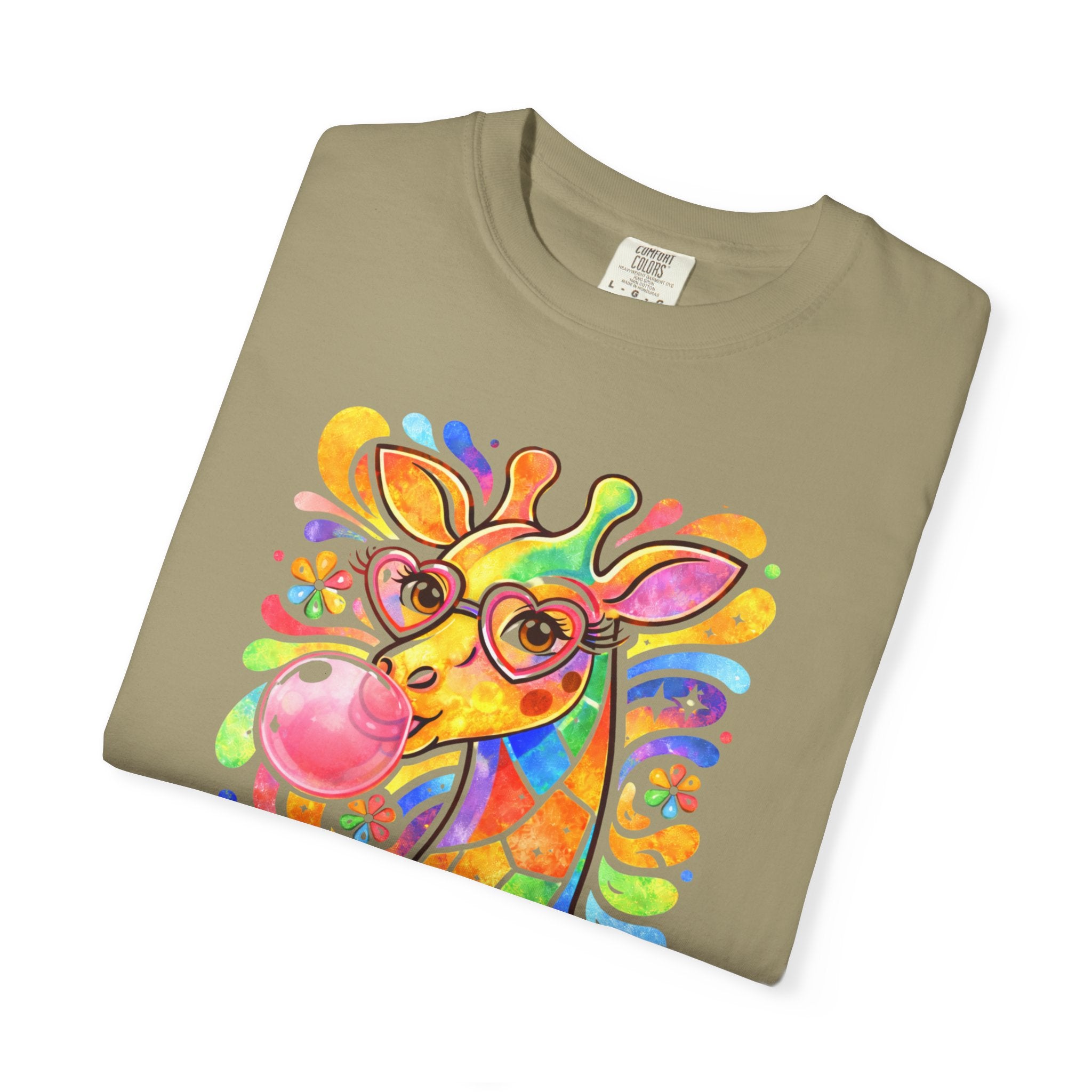 Colorful Bubblegum Giraffe T-Shirt