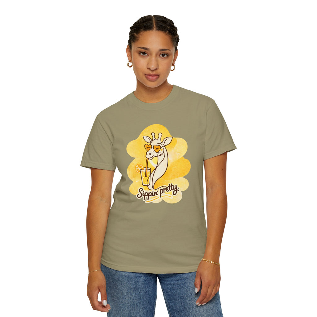 Sippin' Pretty Giraffe T-Shirt