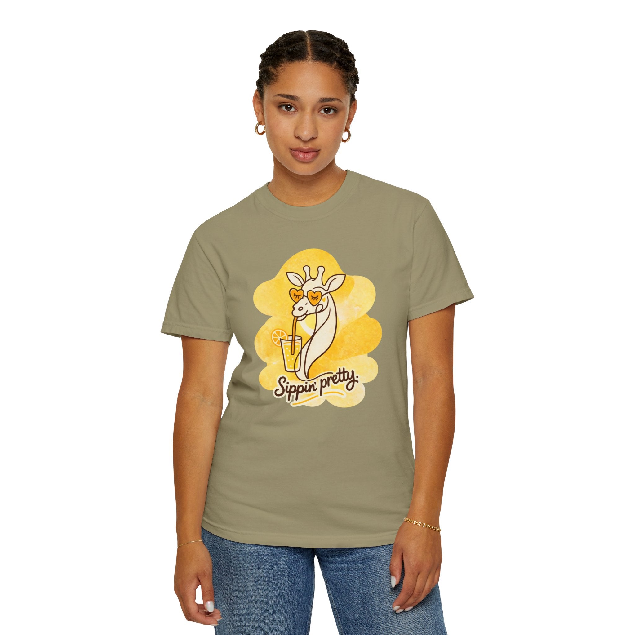 Sippin' Pretty Giraffe T-Shirt