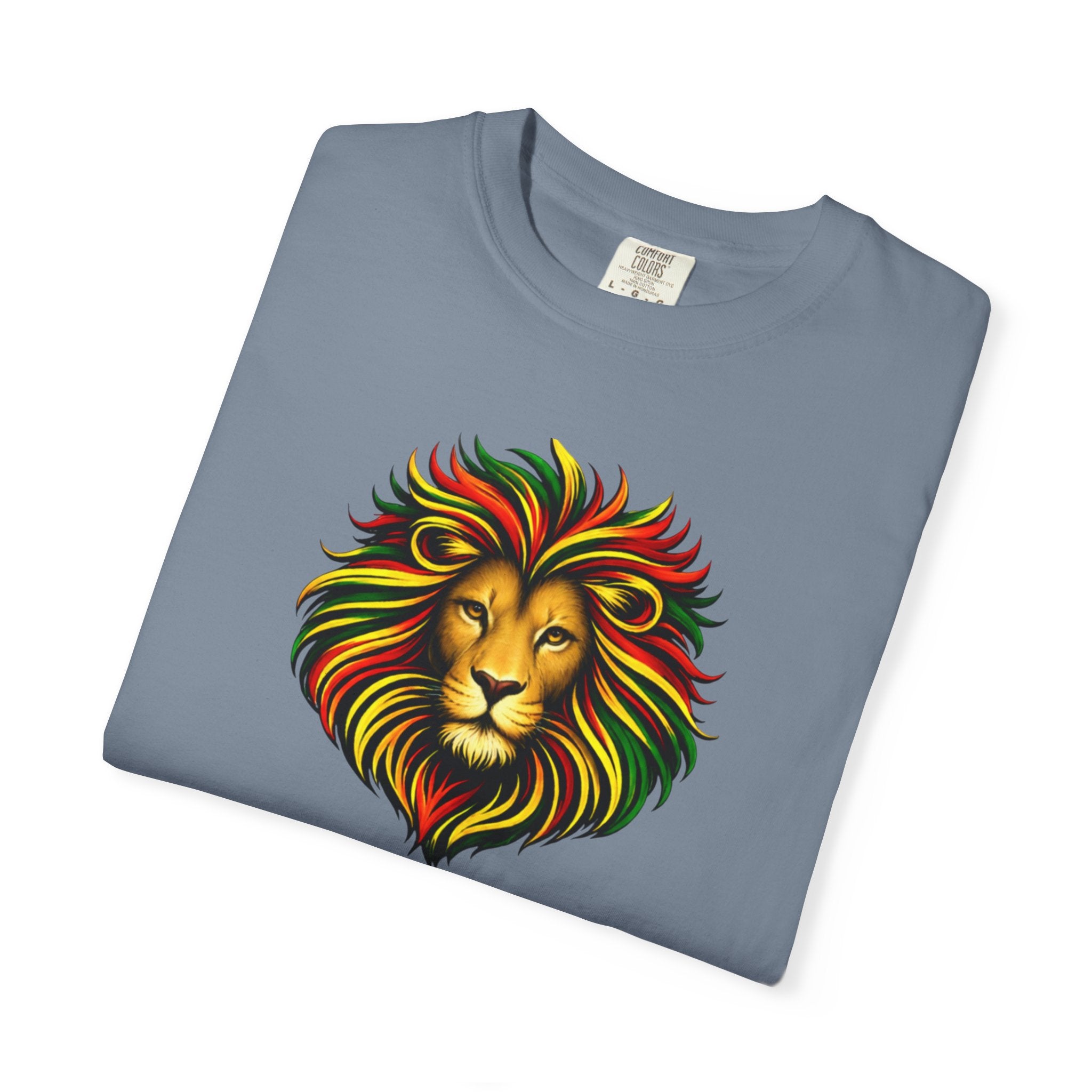 Lion T-Shirt — "The Lion Shows Up Exactly As He Thinks He Is" BLACK COLLECTION