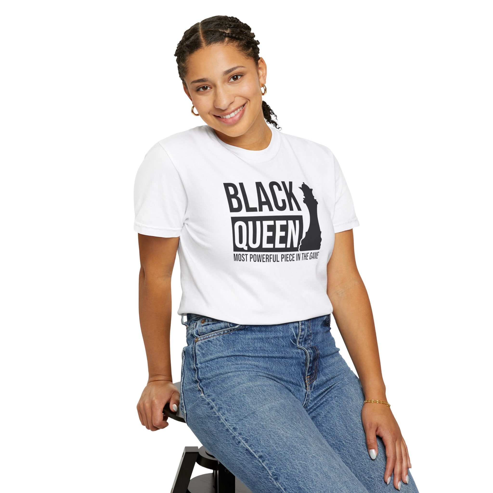 Black Queen T-Shirt — "Most Powerful Piece in the Game" Chess-Inspired Tee