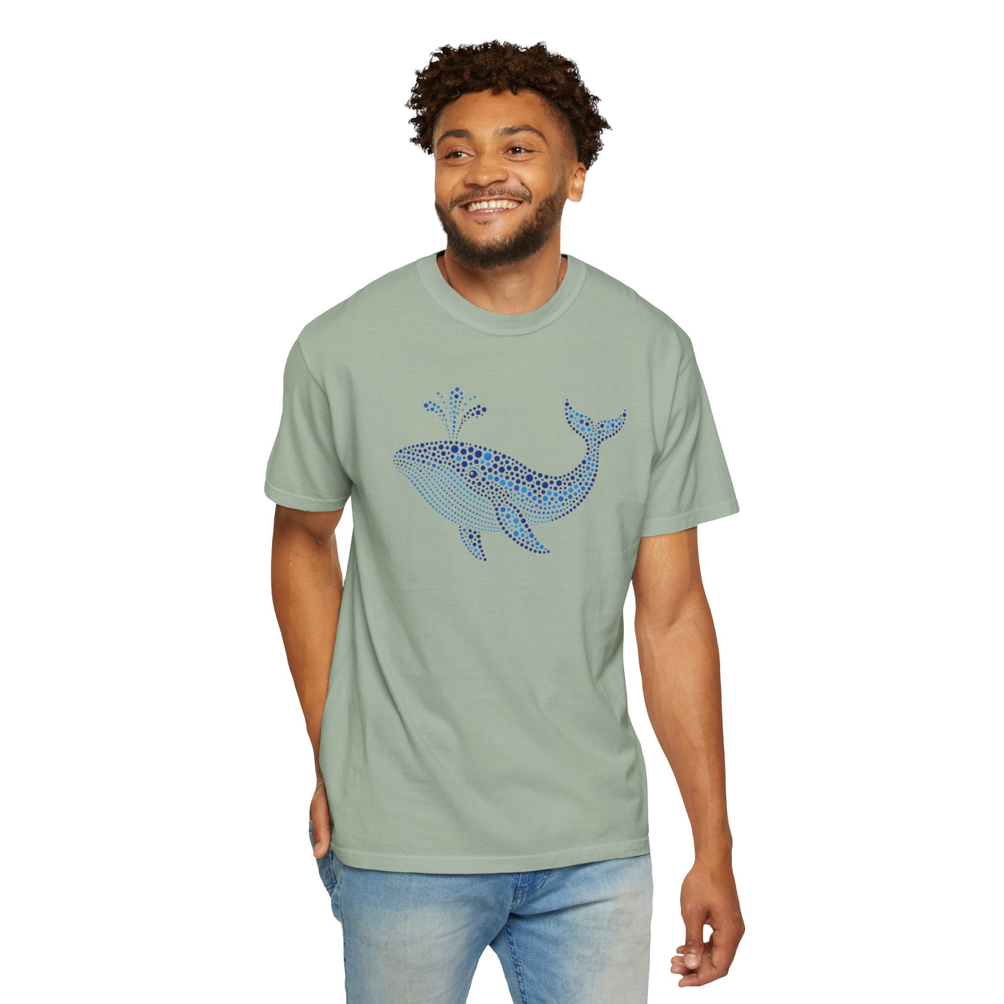 Blue Horizon Whale™ | Coastal Summer Graphic Tee