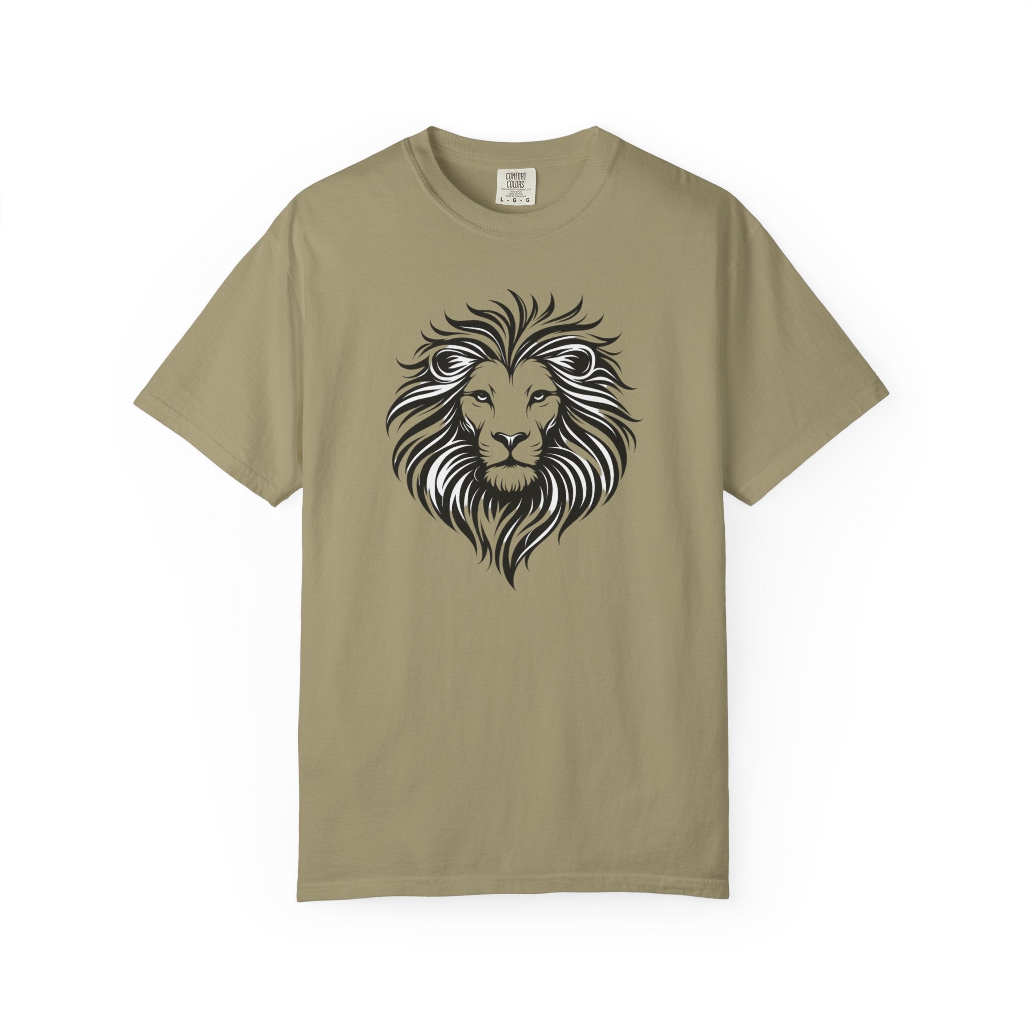 Lion Head Graphic T-Shirt — Bold Tribal Mane Tee for Men & Women