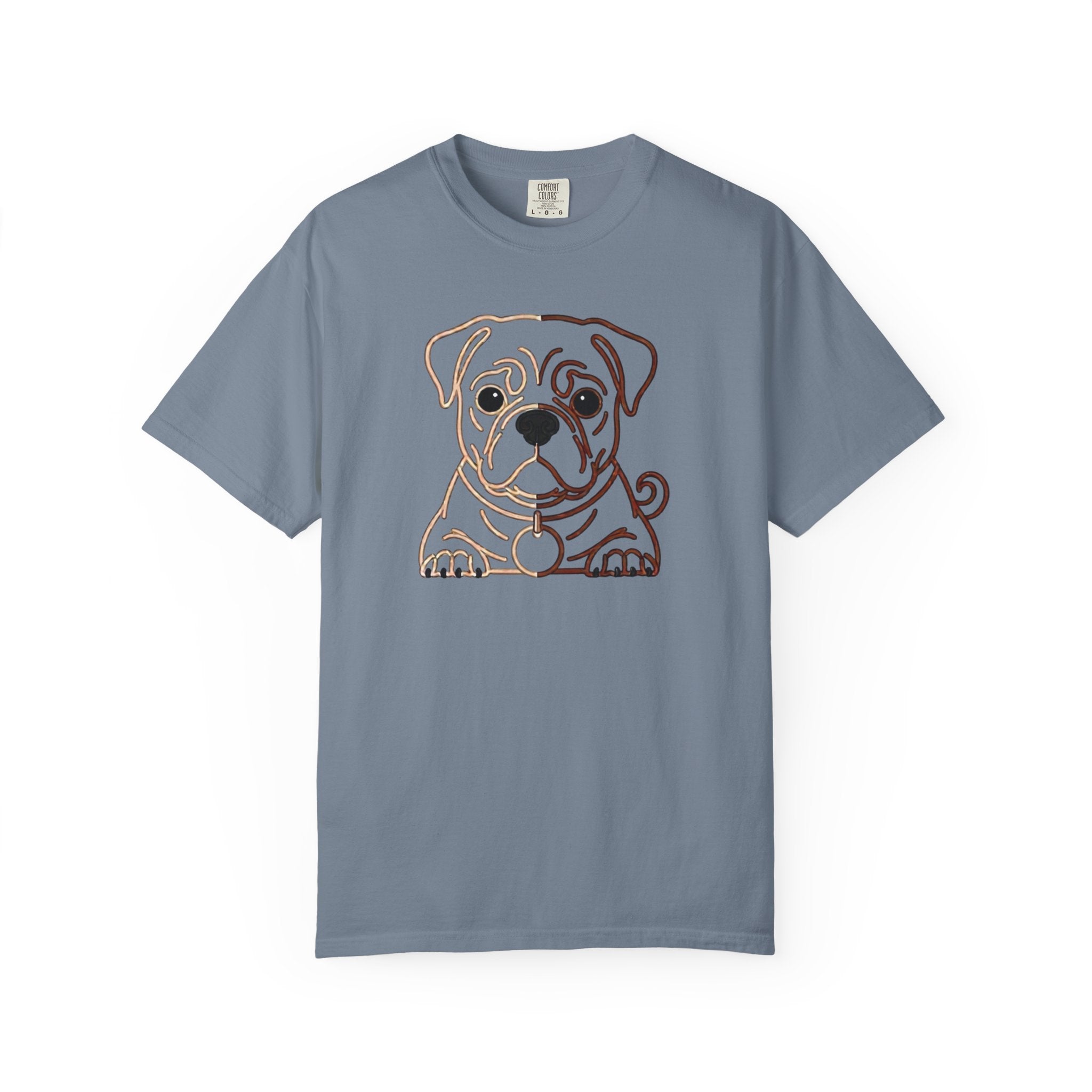 Bulldog Line Art T-Shirt – Cute Minimal Dog Graphic Tee