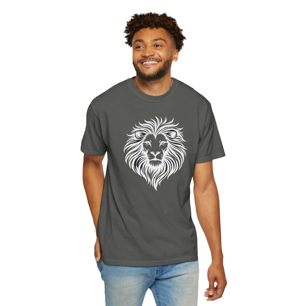 Lion Face Tee— Bold Tribal Mane Design