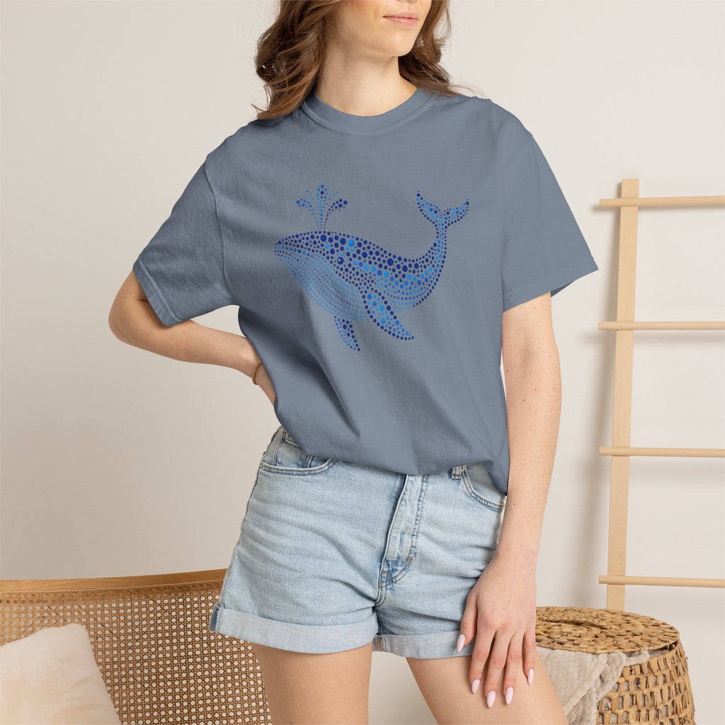 Blue Horizon Whale™ | Coastal Summer Graphic Tee