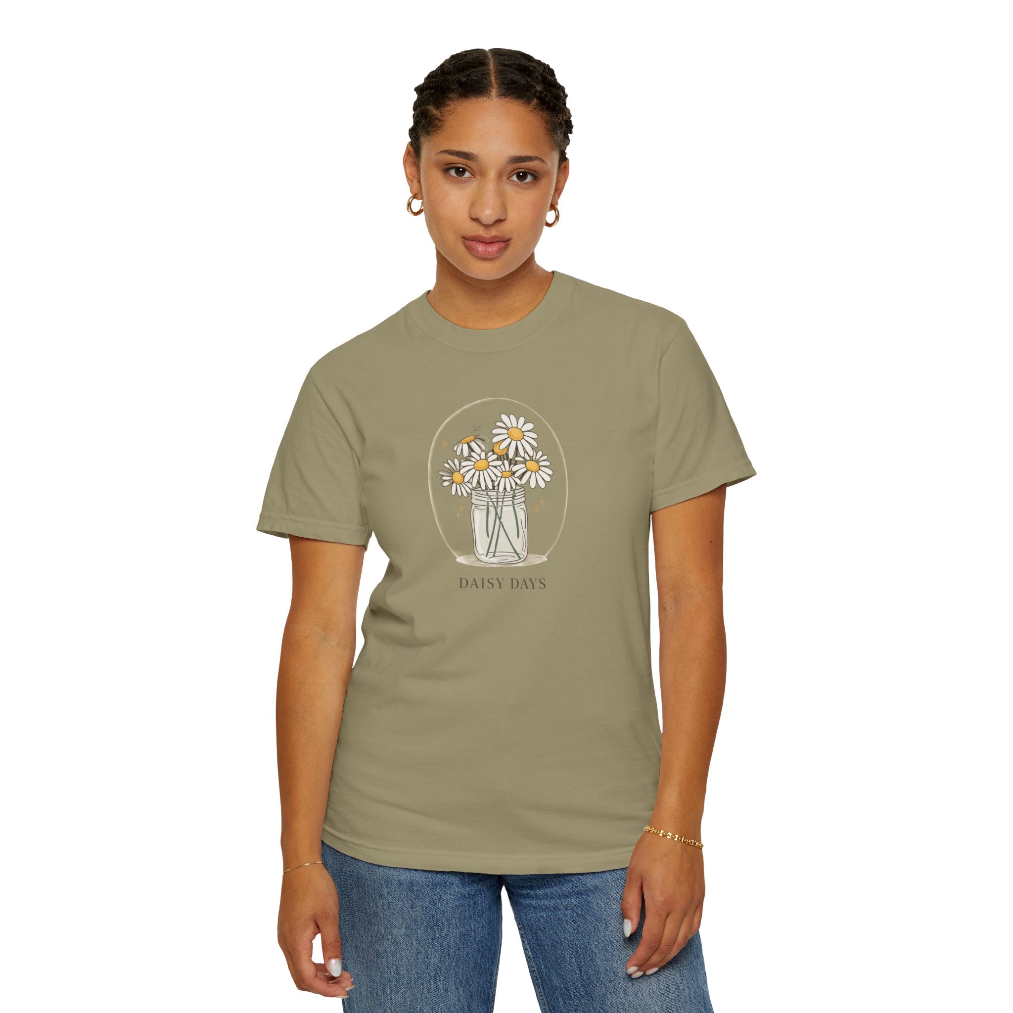 Daisy Days T-Shirt — Mason Jar Daisies Floral Graphic Tee