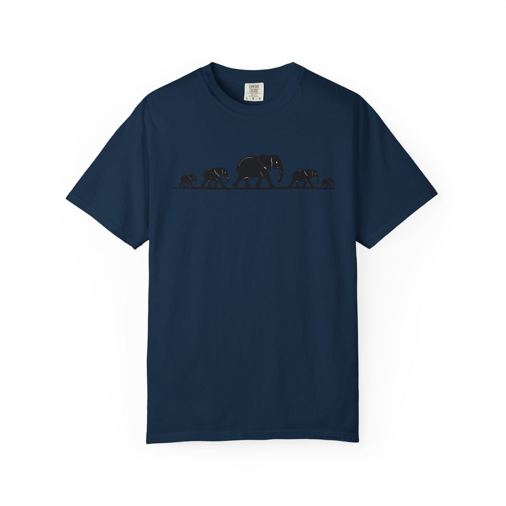 Walking Elephants silhouettes