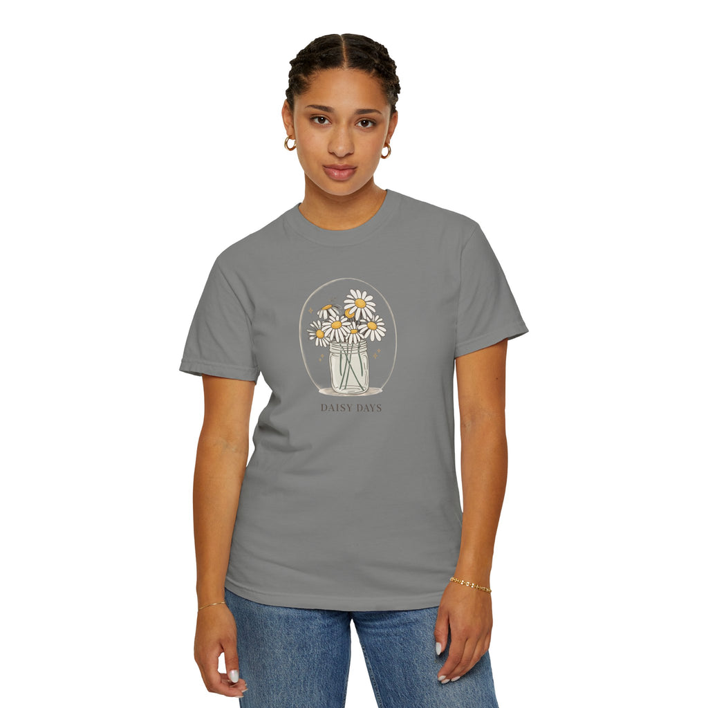 Daisy Days T-Shirt — Mason Jar Daisies Floral Graphic Tee