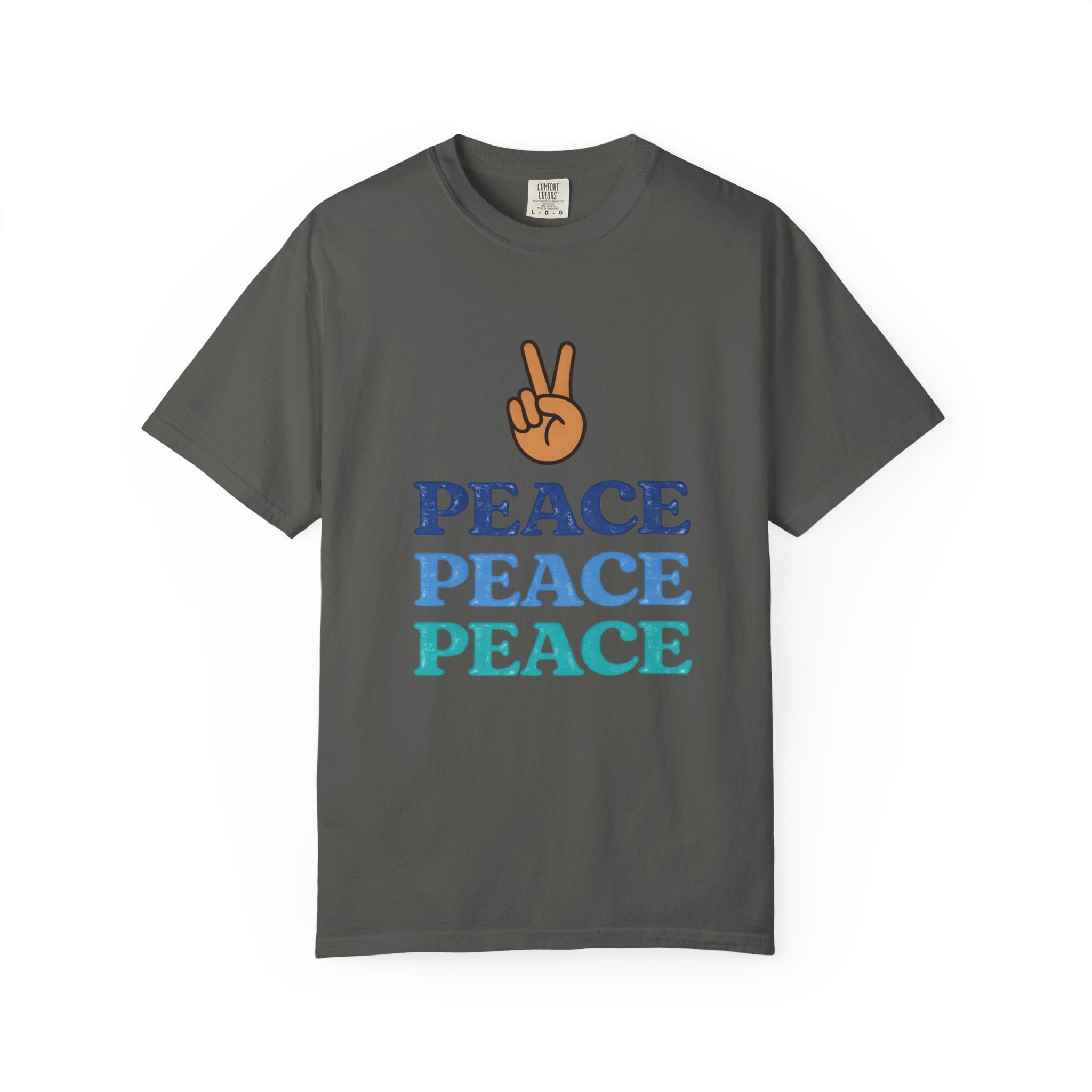 Peace Peace Peace T-Shirt — Retro Peace Sign Graphic Tee