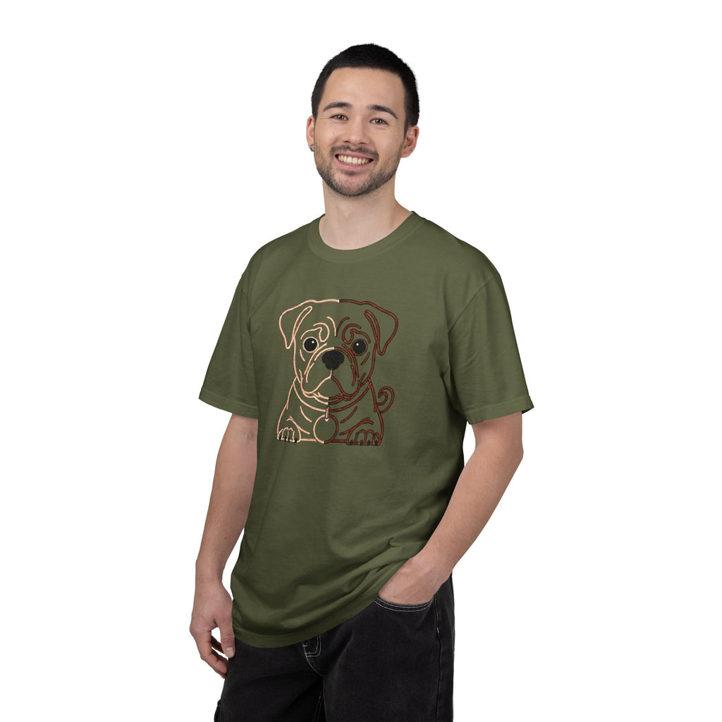 Bulldog Line Art T-Shirt – Cute Minimal Dog Graphic Tee