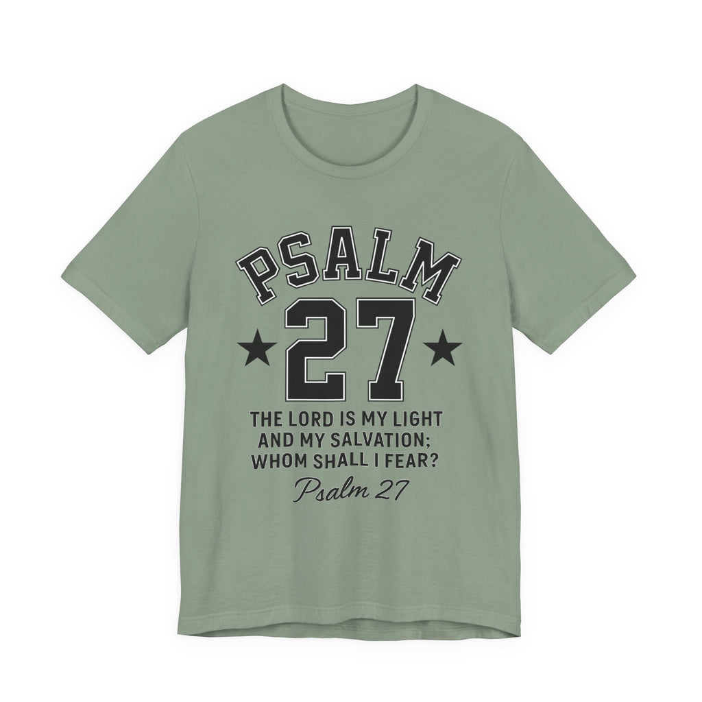 Psalm 27 White Sporty Tee