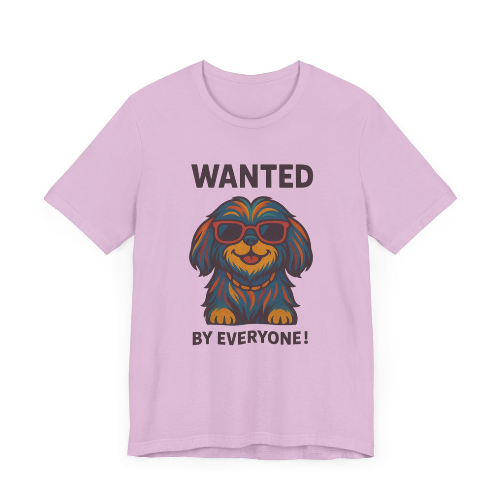 Shitzu with Multicolored Fur and Sunglasses Tee