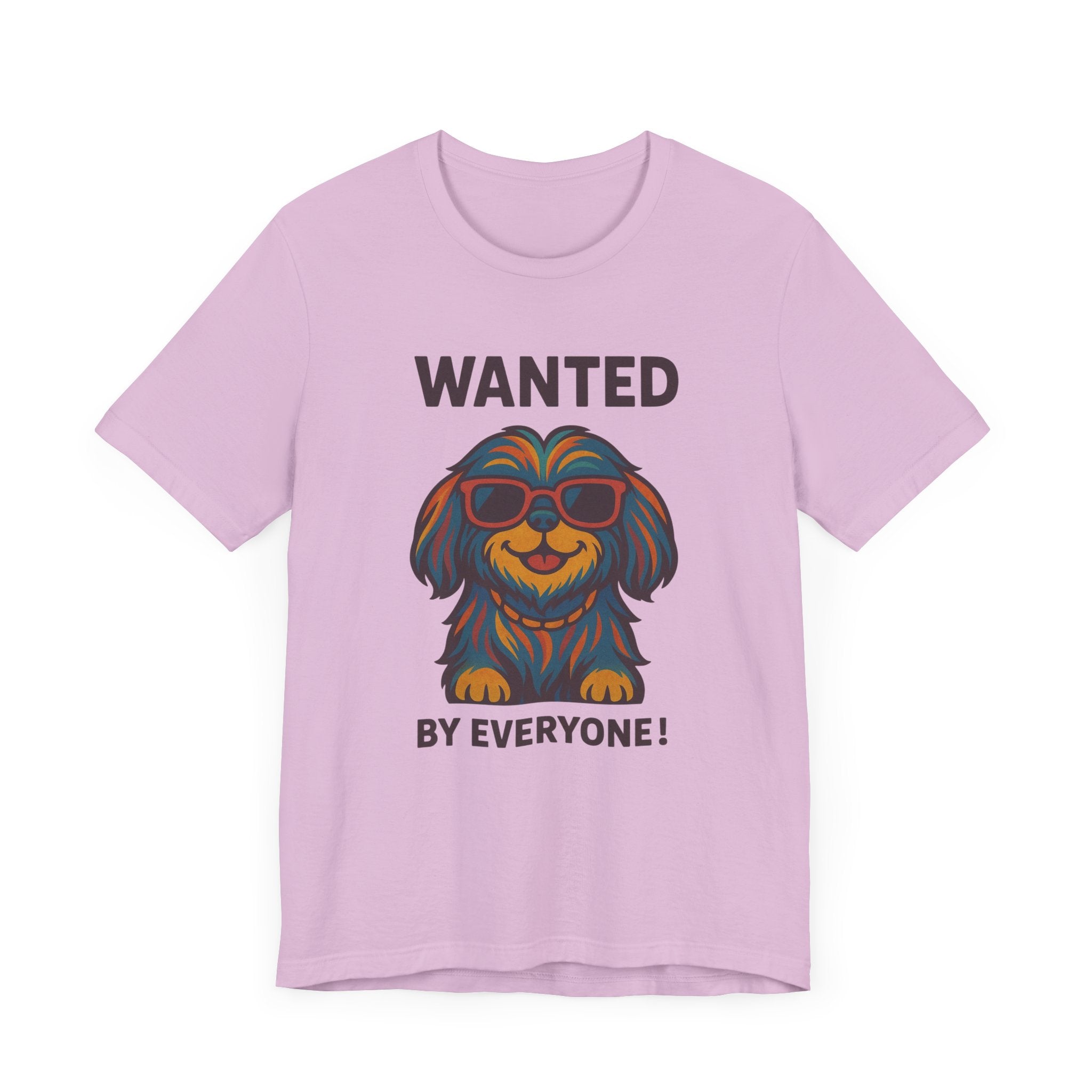 Shitzu with Multicolored Fur and Sunglasses Tee