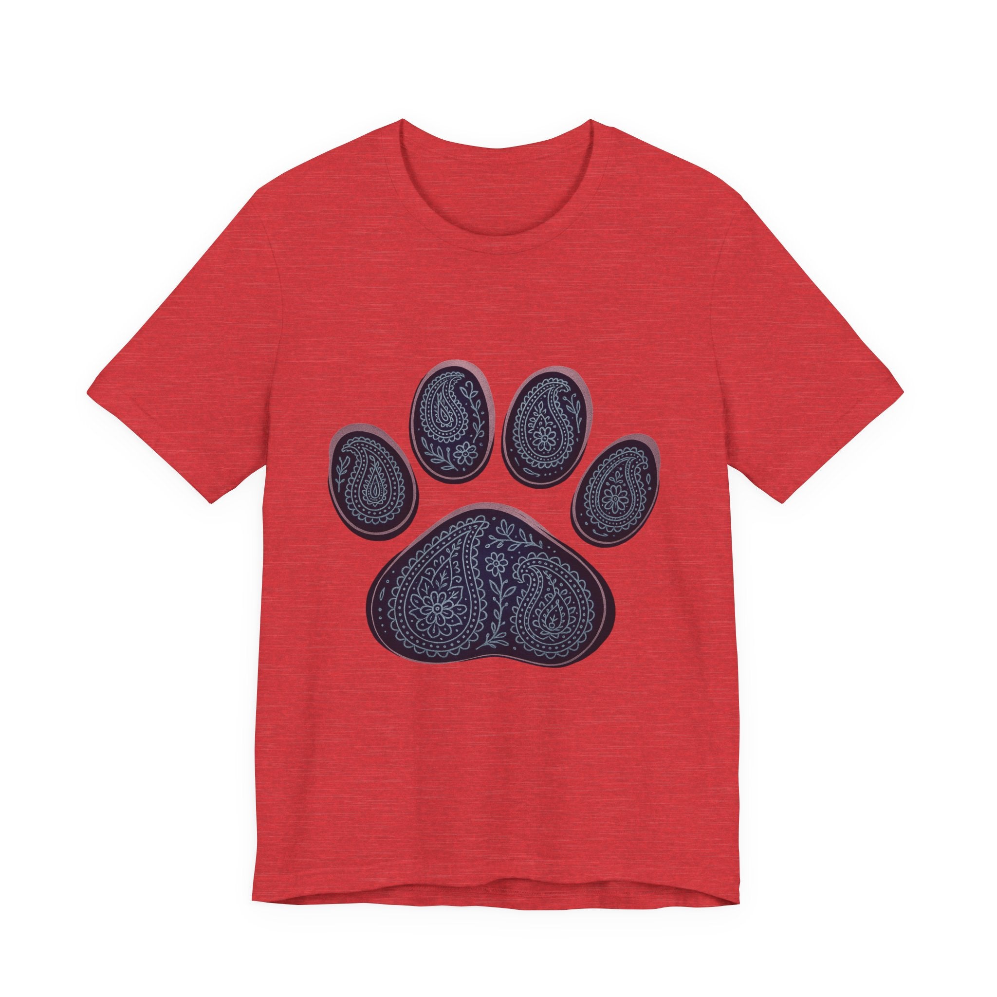 Blue Paisley Paw  Tee