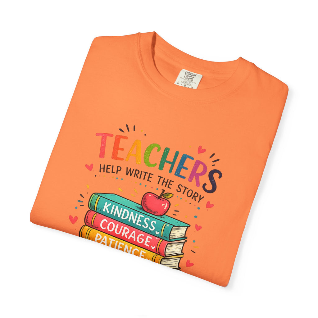 Teachers Help Write the Story Personalized Teacher T-Shirt™ | Custom Name Back | Premium Teacher Gift