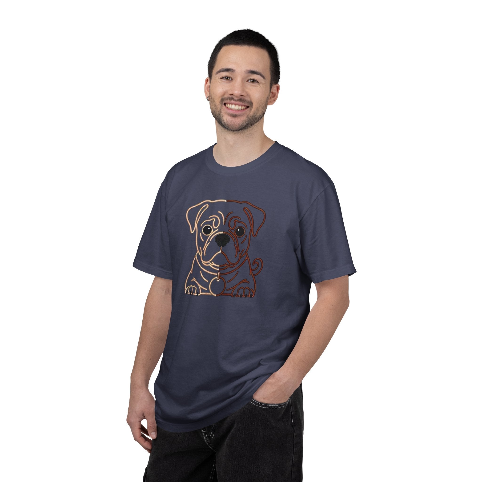 Bulldog Line Art T-Shirt – Cute Minimal Dog Graphic Tee