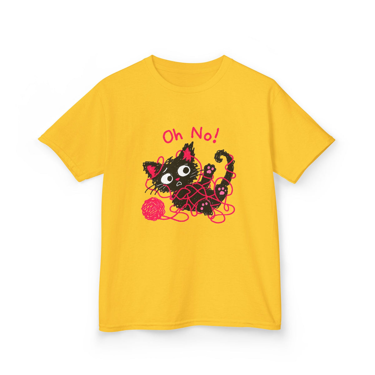 Oh No! Tangled Kitten™ | Kids Graphic Tee