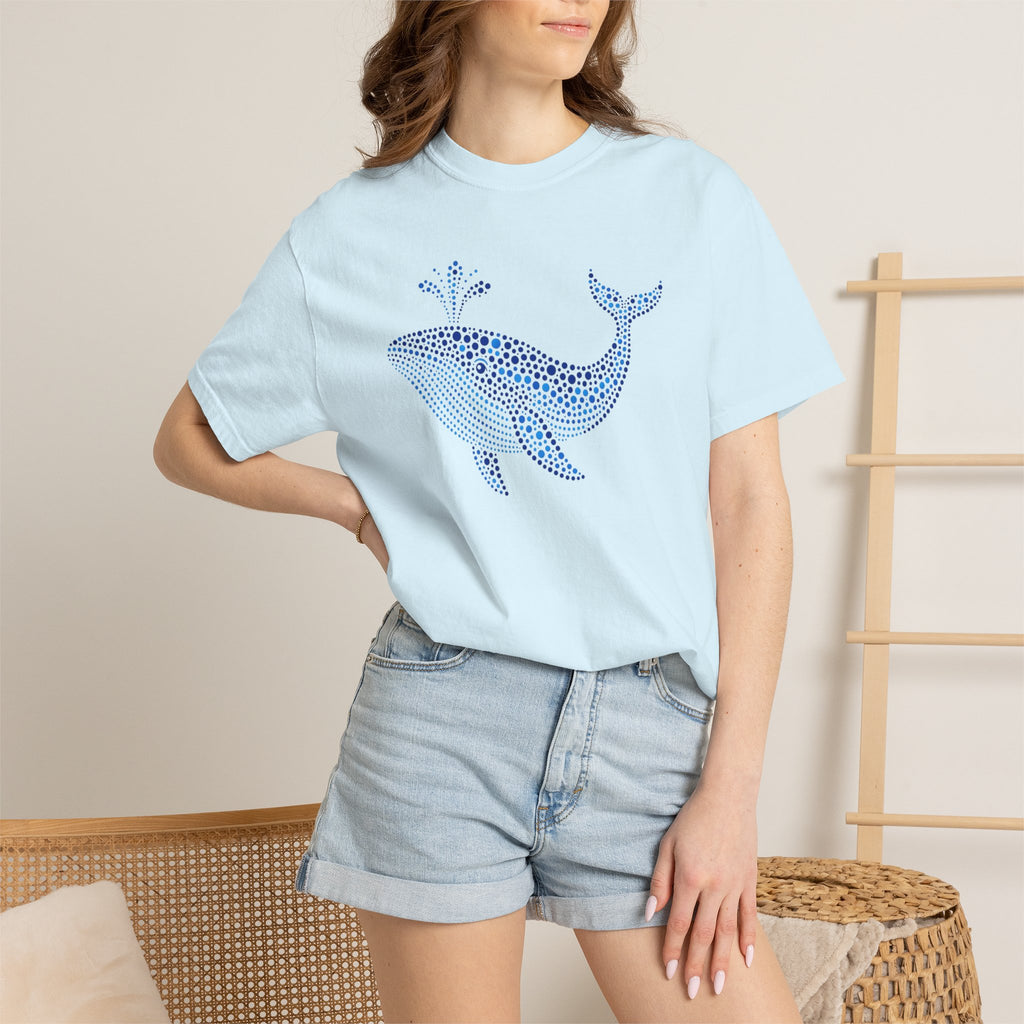 Blue Horizon Whale™ | Coastal Summer Graphic Tee