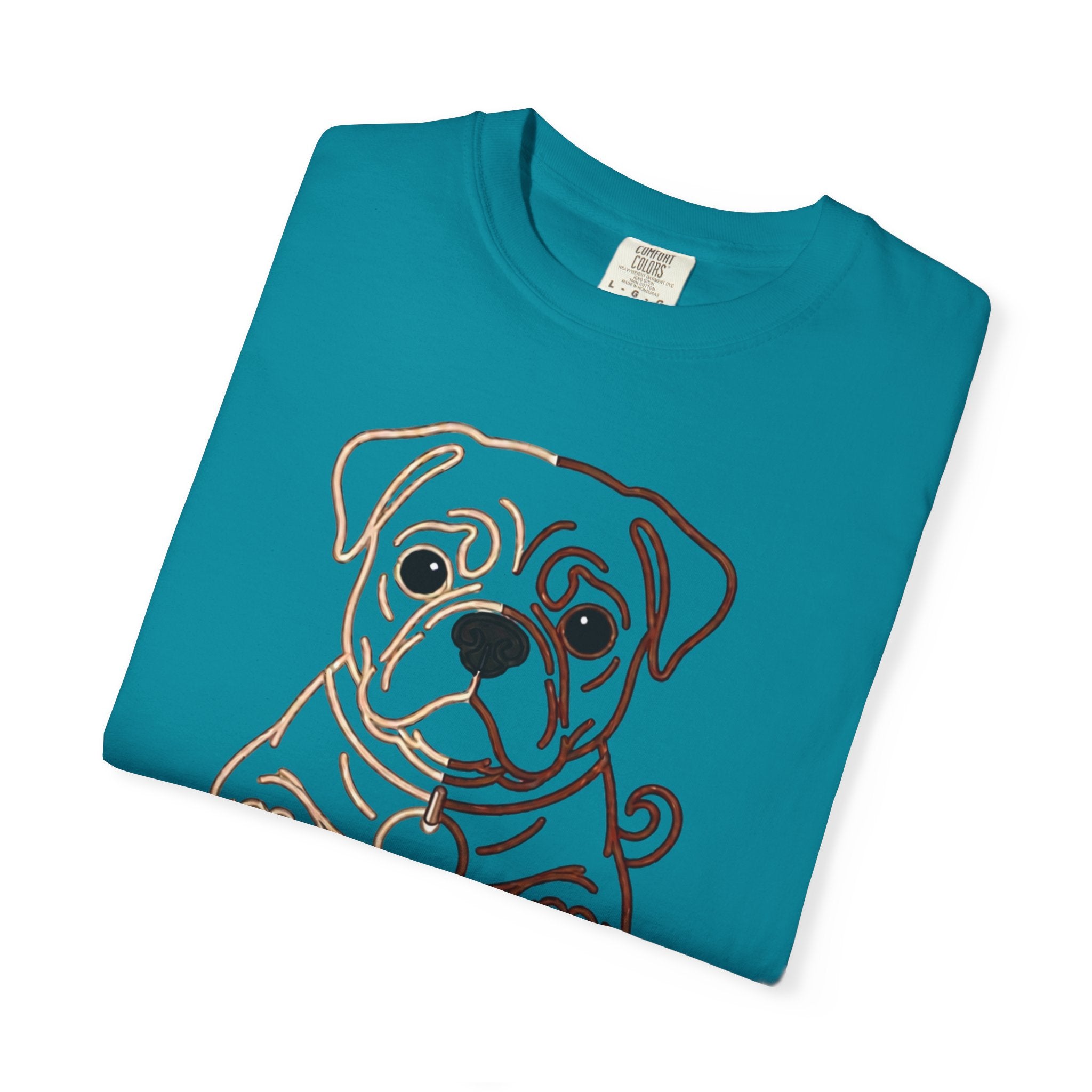 Bulldog Line Art T-Shirt – Cute Minimal Dog Graphic Tee