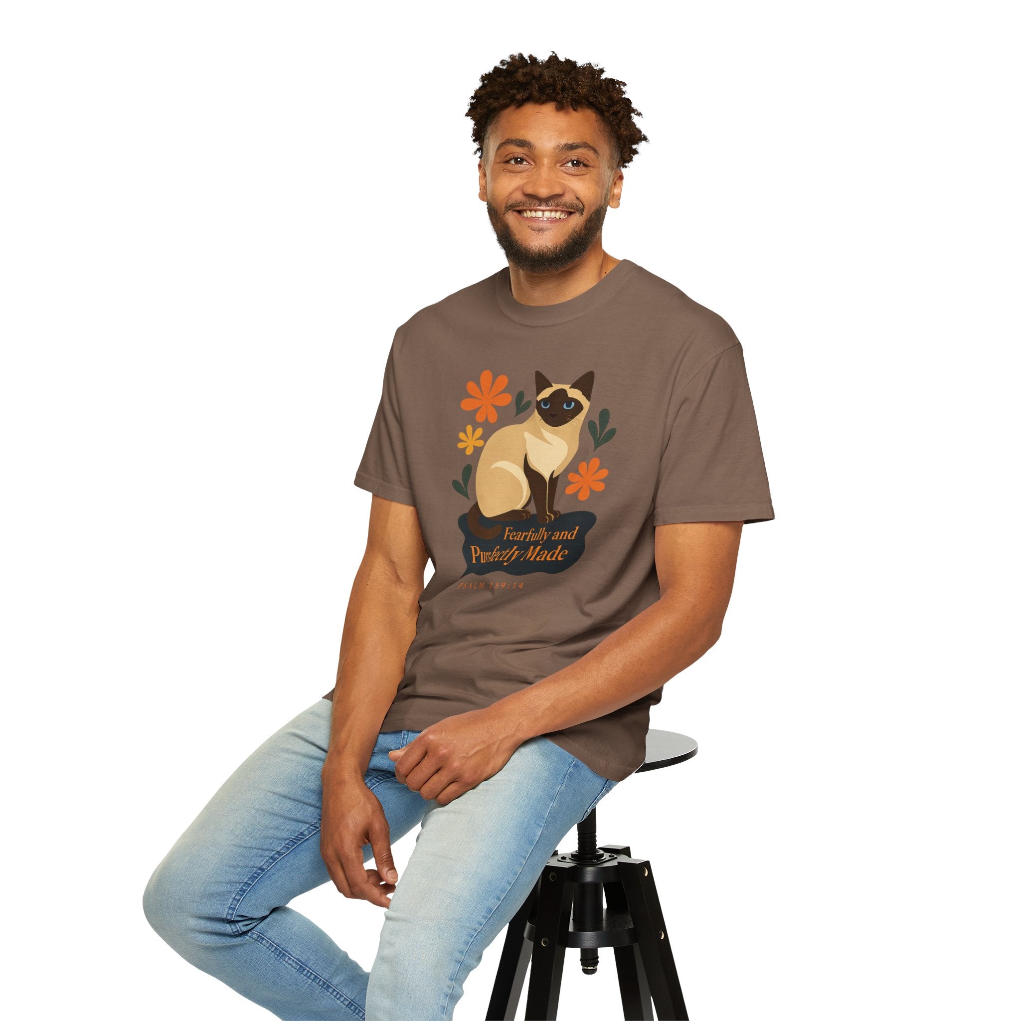 Fearfully and Purr-fectly Made™ Siamese Cat Tee
