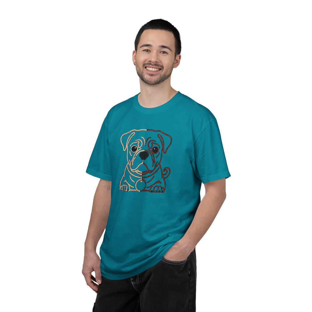 Bulldog Line Art T-Shirt – Cute Minimal Dog Graphic Tee