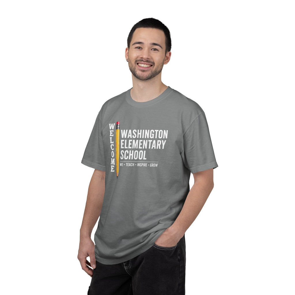 Washington Elementary School Welcome T-Shirt — 'Welcome' Pencil Design