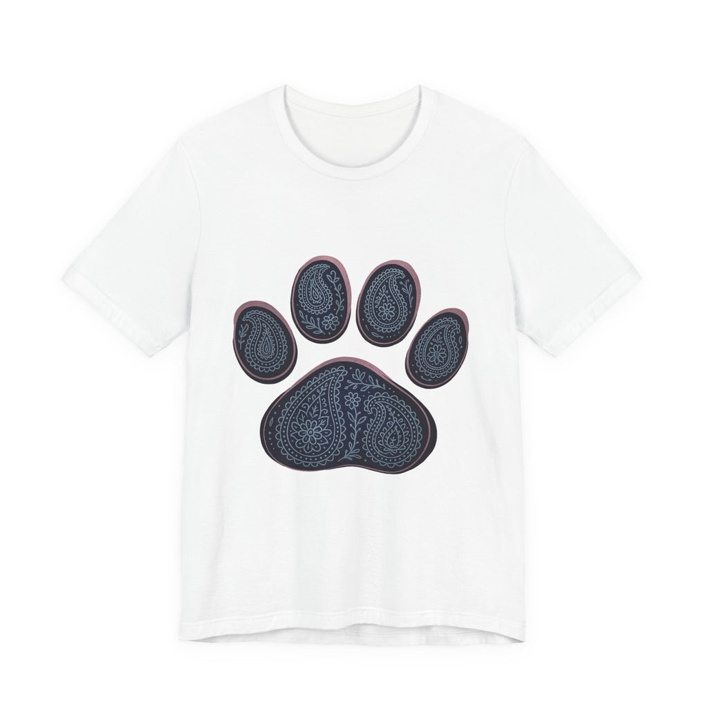 Blue Paisley Paw  Tee