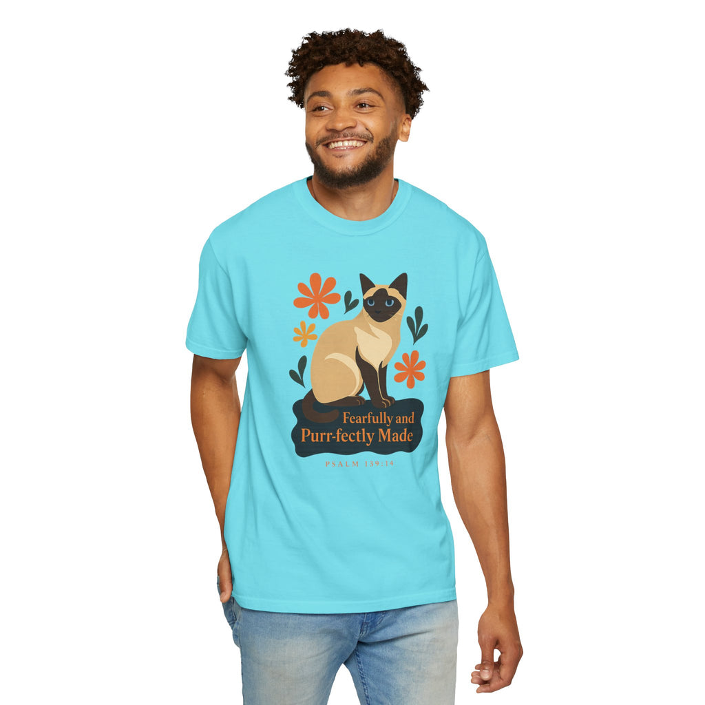 Fearfully and Purr-fectly Made™ Siamese Cat Tee