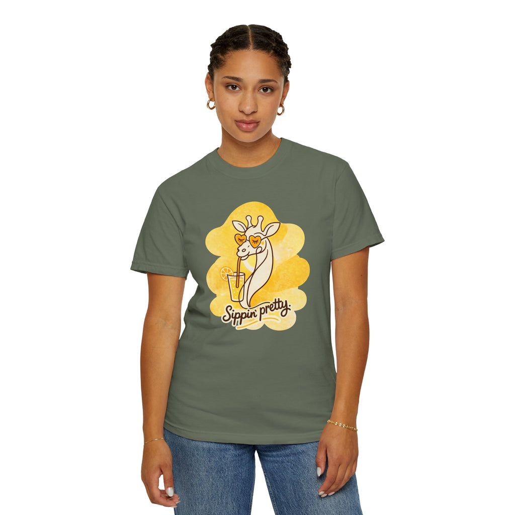 Sippin' Pretty Giraffe T-Shirt