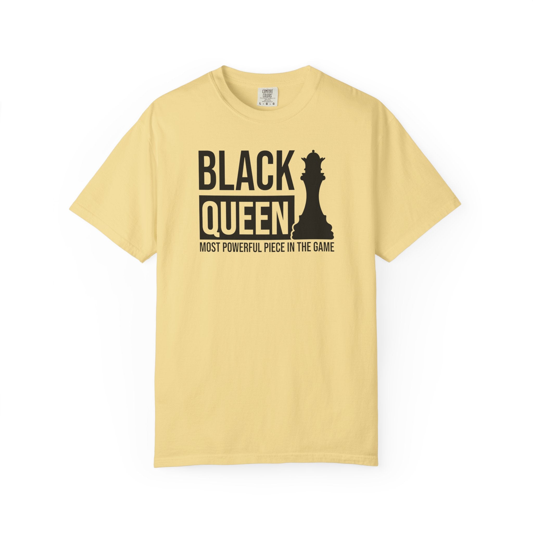 Black Queen T-Shirt — "Most Powerful Piece in the Game" Chess-Inspired Tee