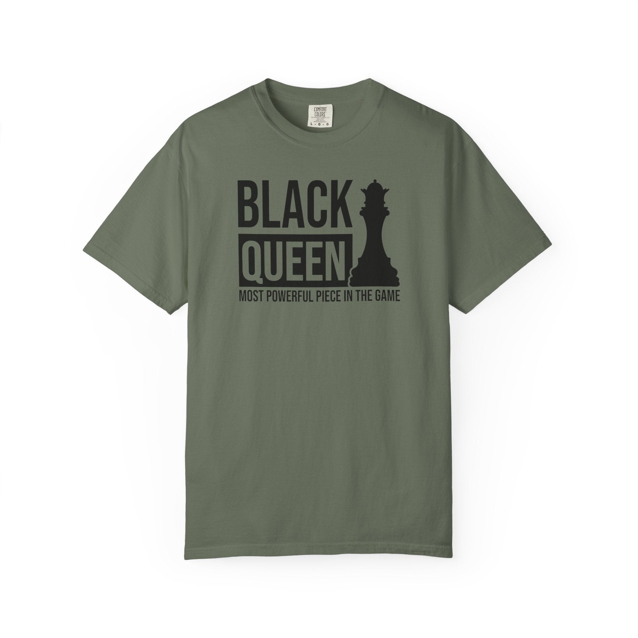 Black Queen T-Shirt — "Most Powerful Piece in the Game" Chess-Inspired Tee
