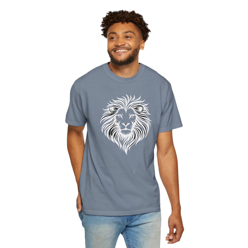 Lion Face Tee— Bold Tribal Mane Design
