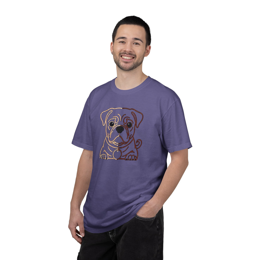 Bulldog Line Art T-Shirt – Cute Minimal Dog Graphic Tee