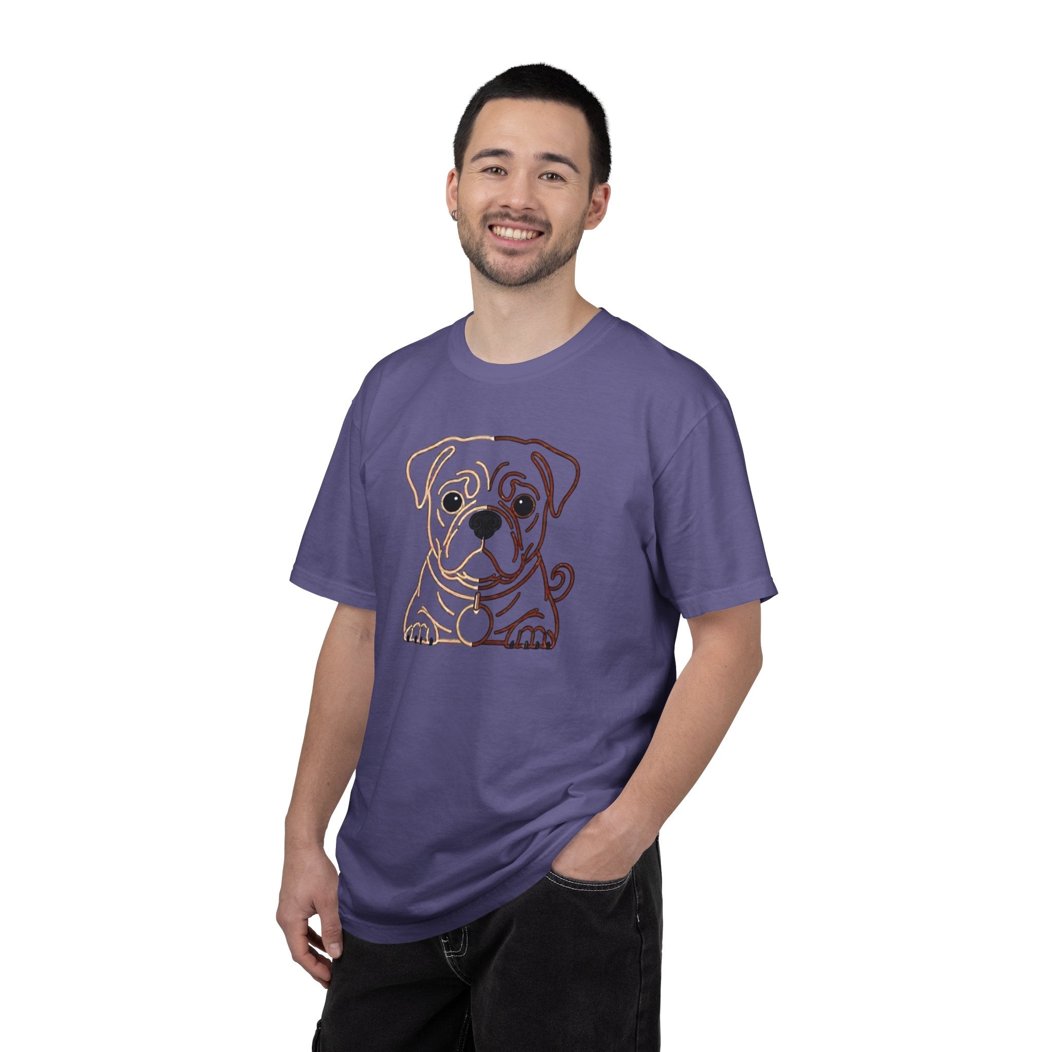 Bulldog Line Art T-Shirt – Cute Minimal Dog Graphic Tee