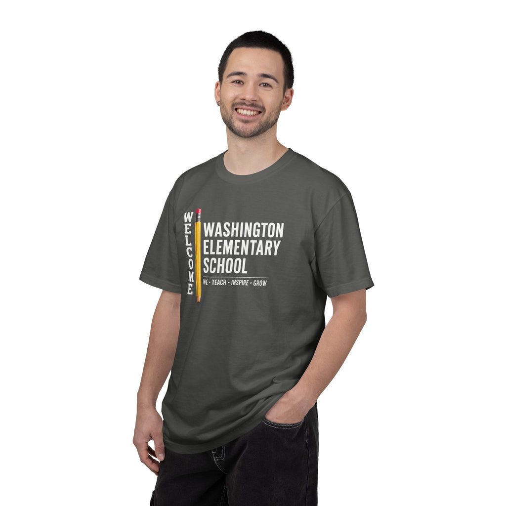 Washington Elementary School Welcome T-Shirt — 'Welcome' Pencil Design