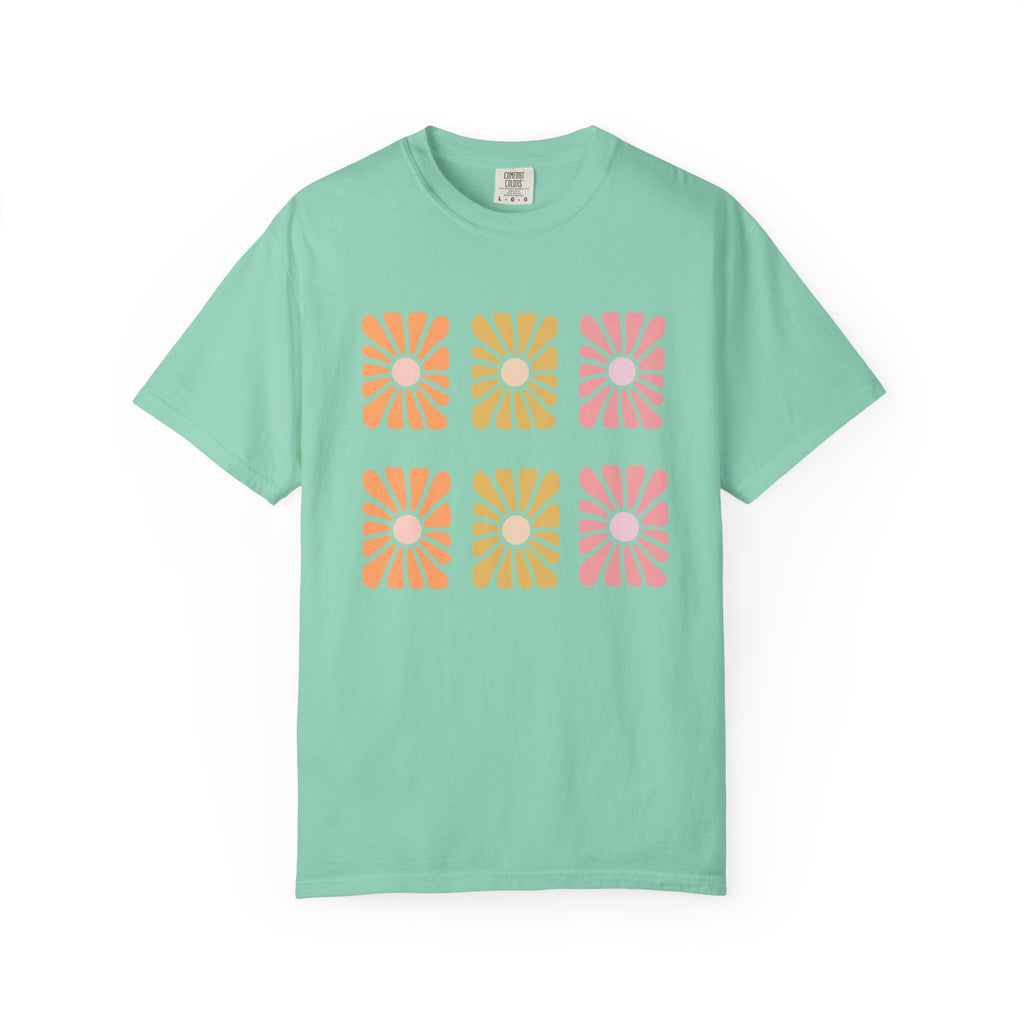 Retro Bloom Grid Tee