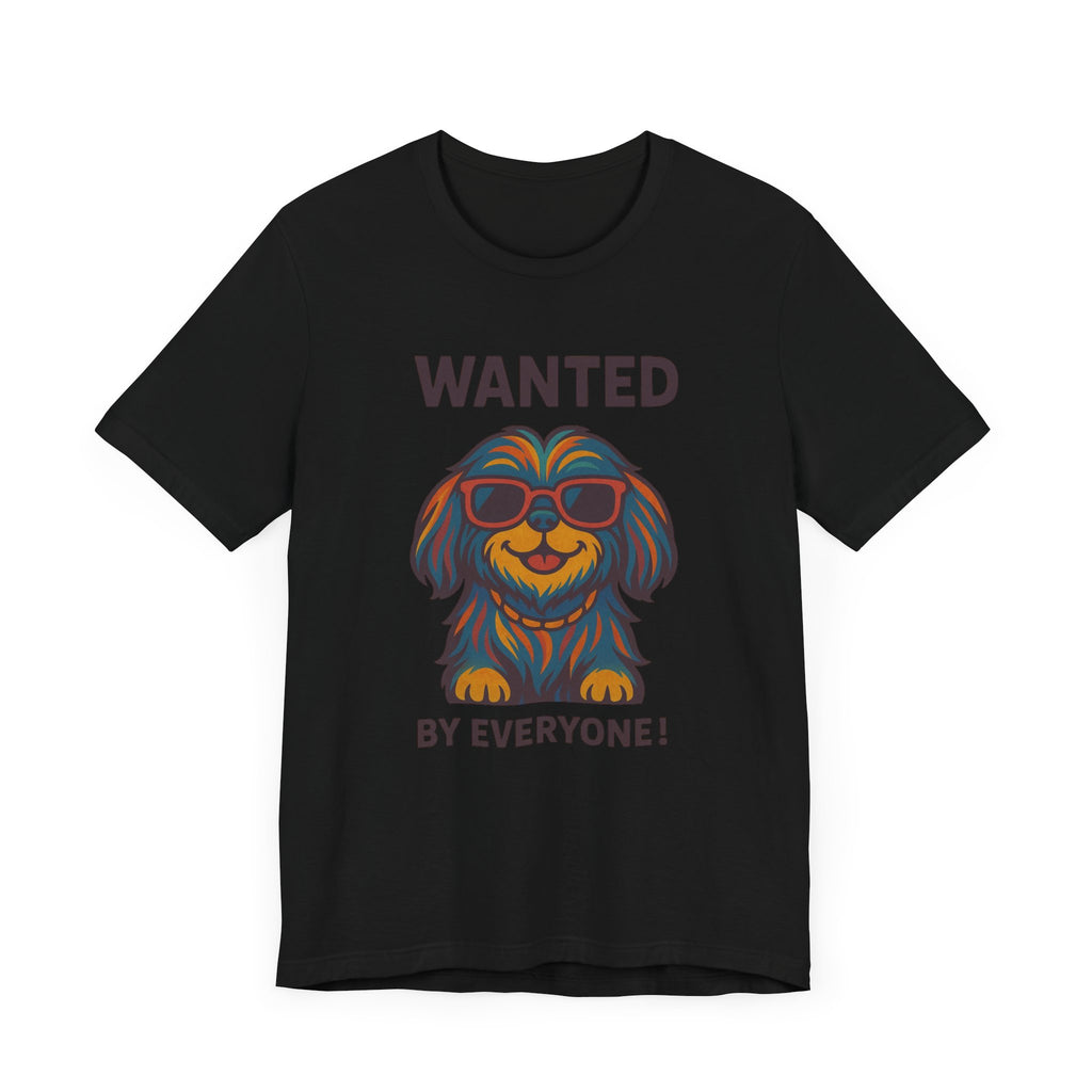 Shitzu with Multicolored Fur and Sunglasses Tee