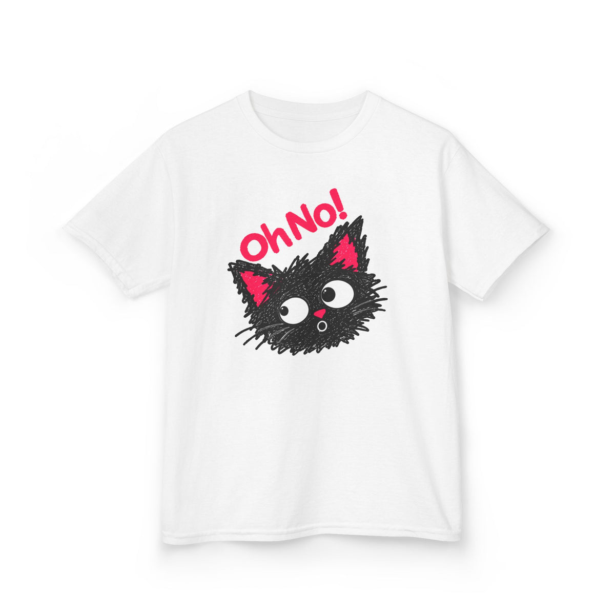 Oh No Cat™ Chauncey Graphic T-Shirt – Funny Black Cat Unisex Tee